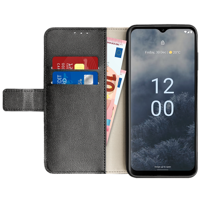 Cazy Wallet Classic Hoesje geschikt voor Nokia G60 - Zwart
