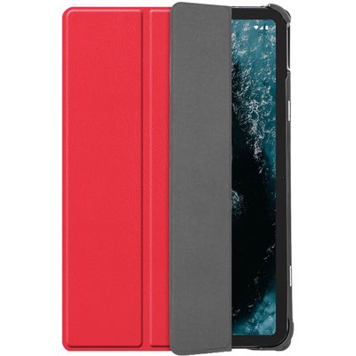 Cazy Hoes geschikt voor Nokia T20 - TriFold Tablet Smart Cover - Rood