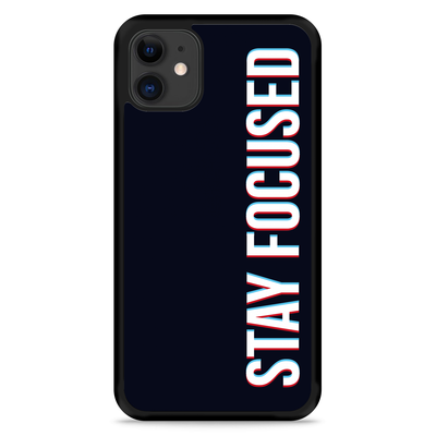 Cazy Hardcase Hoesje geschikt voor iPhone 11 - Stay Focused