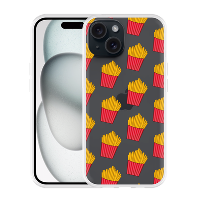 Cazy Hoesje geschikt voor iPhone 15 Franse Frietjes