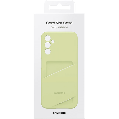 Samsung Galaxy A14 4G/5G Hoesje - Samsung Card Slot Case - Lime