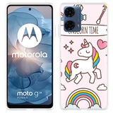 Hoesje geschikt voor Motorola Moto G04/G04s/G24/G24 Power Unicorn Time