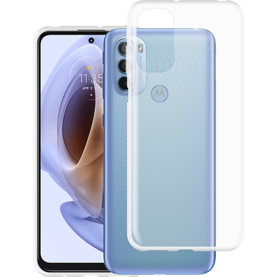 Just in Case Motorola Moto G41 - Soft TPU Case with Necklace Strap - Clear