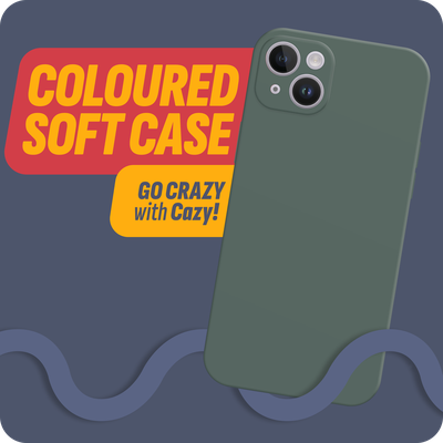 Cazy Soft Color TPU Hoesje geschikt voor iPhone 15 Plus - Groen