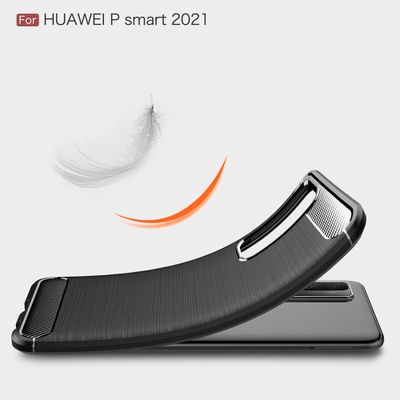 Cazy Rugged TPU Hoesje geschikt voor Huawei P Smart 2021 - Zwart