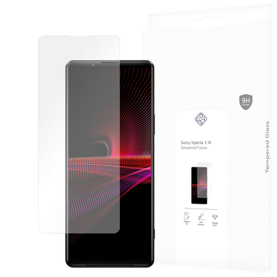 Cazy Tempered Glass Screen Protector geschikt voor Sony Xperia 1 III - Transparant