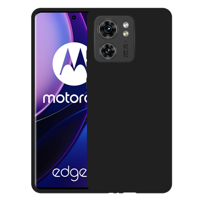 Cazy TPU Hoesje met Koord geschikt voor Motorola Edge 40 - Zwart