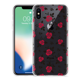 Hoesje geschikt voor iPhone X - Roses