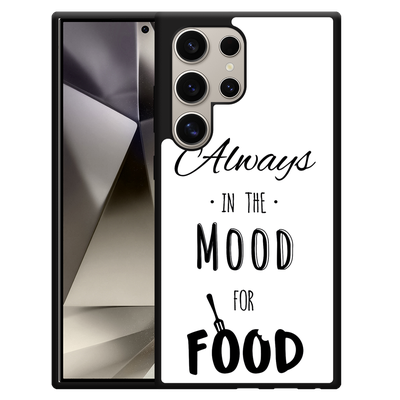Cazy Hardcase Hoesje geschikt voor Samsung Galaxy S24 Ultra Mood for Food Black
