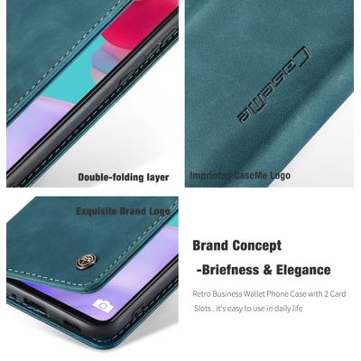 Samsung Galaxy A52 / A52s Hoesje - CASEME Retro Wallet Case - Blauw