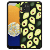 Hoesje Zwart geschikt voor Samsung Galaxy A03 - Avocado's