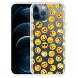 Cazy Hoesje geschikt voor iPhone 12 Pro Max - Emoji