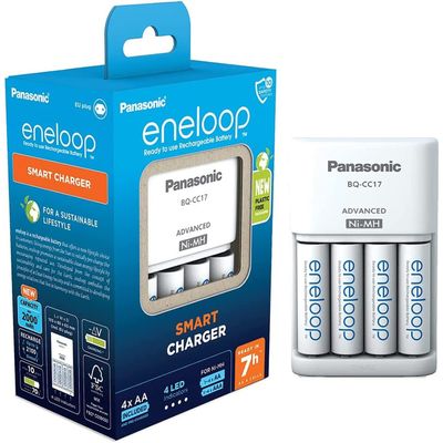 Panasonic Eneloop Charger inclusief 4x AA 2000 mAh batterijen - BQ-CC17