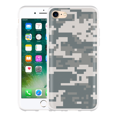 Cazy Hoesje geschikt voor iPhone 7 - Camouflage Digi