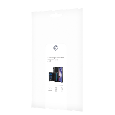 Cazy Magnetic Card Hoesje geschikt voor Samsung Galaxy A54 - Zwart