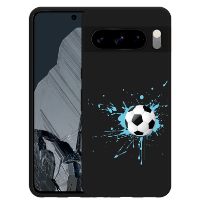 Cazy Hoesje Zwart geschikt voor Google Pixel 8 Pro Soccer Ball