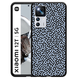 Hoesje Zwart geschikt voor Xiaomi 12T/12T Pro - Blauwe Doodle