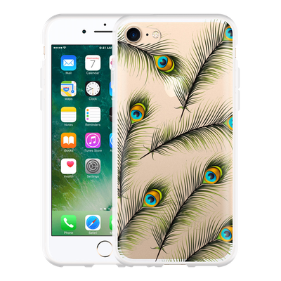 Cazy Hoesje geschikt voor iPhone 7 - Feathers