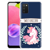 Hoesje geschikt voor Samsung Galaxy A03s - Sweet Unicorn