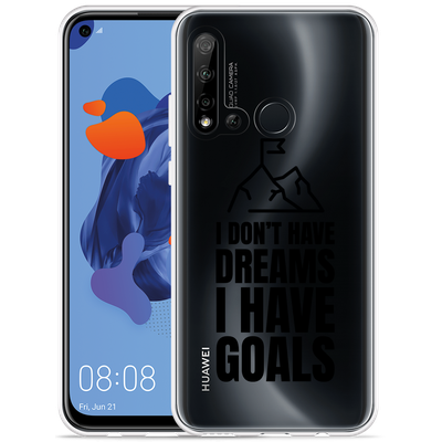 Cazy Hoesje geschikt voor Huawei P20 Lite 2019 - Goals are for Men