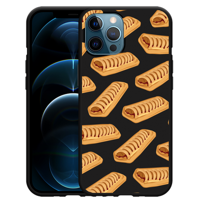 Cazy Hoesje Zwart geschikt voor iPhone 12 Pro Max - Frikandelbroodjes