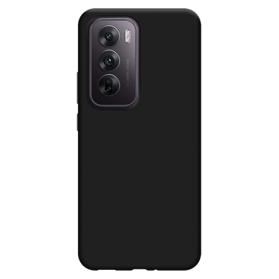 Cazy Soft TPU Hoesje geschikt voor Oppo Reno12 - Zwart