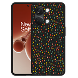 Hoesje Zwart geschikt voor OnePlus Nord 3 5G Happy Dots