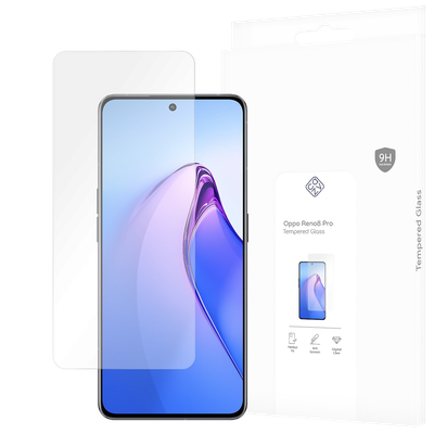 Cazy Tempered Glass Screen Protector geschikt voor Oppo Reno8 Pro - Transparant