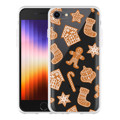 Cazy Hoesje geschikt voor iPhone SE 2022 - Christmas Cookies