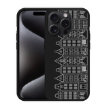 Hoesje Zwart geschikt voor iPhone 15 Pro Grachtenpanden I
