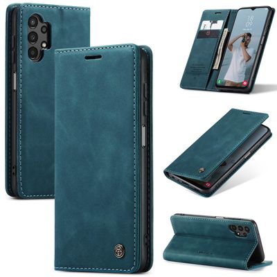 CASEME Samsung Galaxy A13 Retro Wallet Case - Blue