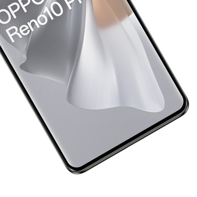 Cazy Full Cover Glass Screen Protector geschikt voor Oppo Reno10 Pro 5G - Zwart