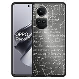 Hoesje Zwart geschikt voor Oppo Reno10 Pro 5G Wiskunde Wit