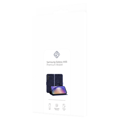Cazy Premium Wallet Hoesje geschikt voor Samsung Galaxy A55 - Blauw