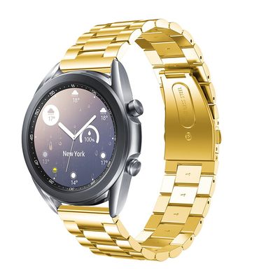 Cazy Samsung Galaxy Watch 3 41mm Bandje - Metalen Watchband - Goud