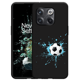 Hoesje Zwart geschikt voor OnePlus 10T - Soccer Ball