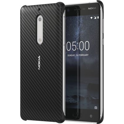 Nokia 5 Carbon Fibre Design Case Zwart CC-803