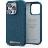 Njord Collections Hoesje geschikt voor iPhone 14 Pro Max - Fabric Tonal - Deep Sea
