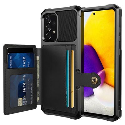 Cazy Magnetic Card Hoesje geschikt voor Samsung Galaxy A33 - Zwart