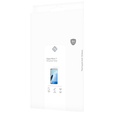 Cazy Tempered Glass Screen Protector geschikt voor Oppo Reno 7 - Transparant