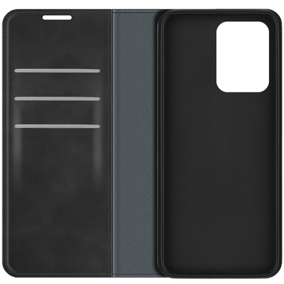 Cazy Wallet Magnetic Hoesje geschikt voor Xiaomi Redmi Note 12 Pro+ 5G - Zwart