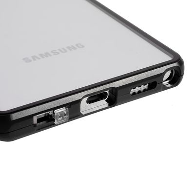Cazy Magnetic Glass Hoesje geschikt voor Samsung Galaxy S22 Ultra - Zwart