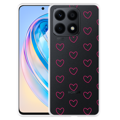 Cazy Hoesje geschikt voor Honor X8a Kleine Hartjes