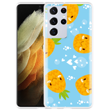 Hoesje geschikt voor Samsung Galaxy S21 Ultra - Love Ananas
