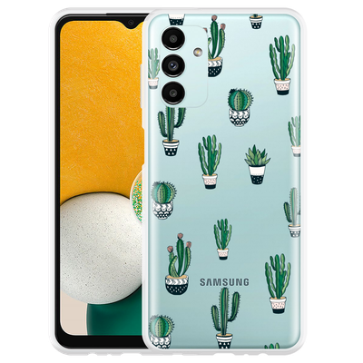Cazy Hoesje geschikt voor Samsung Galaxy A13 5G - Green Cactus