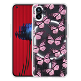 Hoesje geschikt voor Nothing Phone (1) - Roze Vlinders