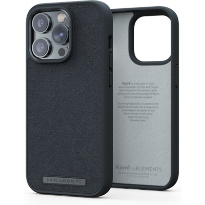Njord Collections Comfort+ Hoesje geschikt voor iPhone 14 Pro Max - Gerecycled Materiaal - 2M valbesecherming - Zwart