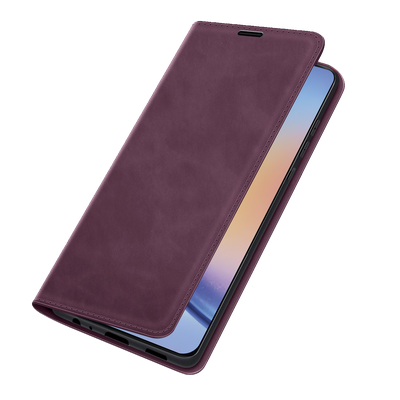 Cazy Wallet Magnetic Hoesje geschikt voor Samsung Galaxy A34 - Paars