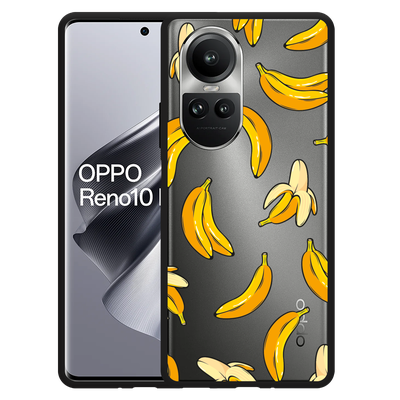 Cazy Hoesje Zwart geschikt voor Oppo Reno10 Pro 5G Banana