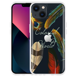Hoesje geschikt voor iPhone 13 - Feathers World